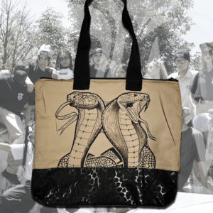 Bolso Dril Correas Beige Cobras