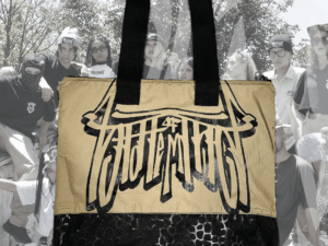 Bolso Dril Correas Beige Letras Two